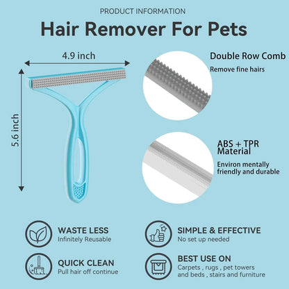 Pet Hair Remover, Dog and Cat Hair Remover, Wool Hair Remover, Carpet Rake for Pet Hair Removal, Carpet Rake, Pile Brush, Hand S
