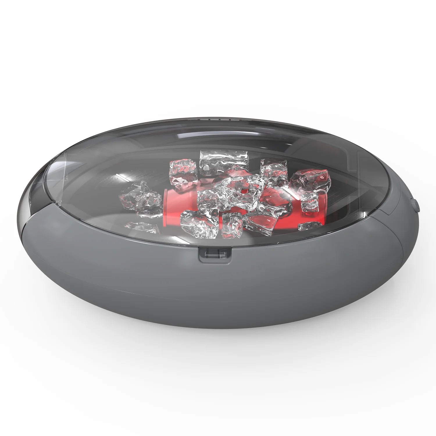 Instant beverage ice buckets and beverage bucket coolers for cans and bottles for ready-to-carry beverages
