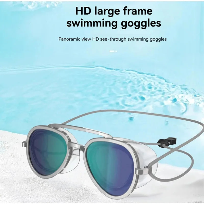 2-in-1 Full View Anti Fog Swimming Goggles&adult Sun Goggles Multifunctional Outdoor Sun Protection Swimming Goggles Accessories